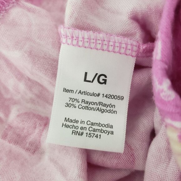 Karen Neuburger Flannel PJ Pants Rose All Day Wine Loungewear Womens Size Large - Picture 6 of 12